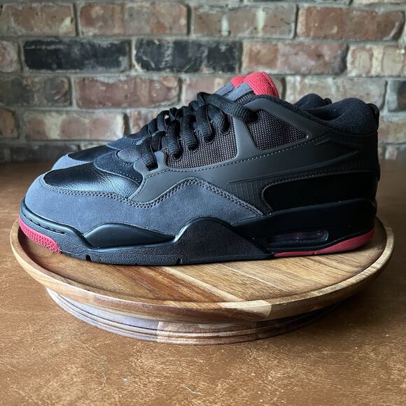 Nike Air Jordan 4 RM Bred Red Black Men's 11 Shoes Sneakers - Picture 12 of 16